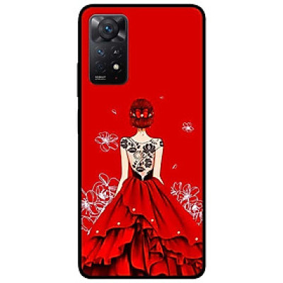 Ốp lưng dành cho Xiaomi Redmi Note 11 Pro 5G - Cô gái đầm đỏ