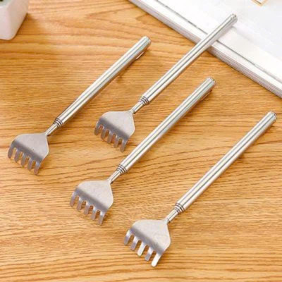 Combo 5 Cây gãi lưng inox bàn tay inox gãi lưng gấp gọn có thể điều chỉnh độ dài đến 50cm Massage Máy Massage