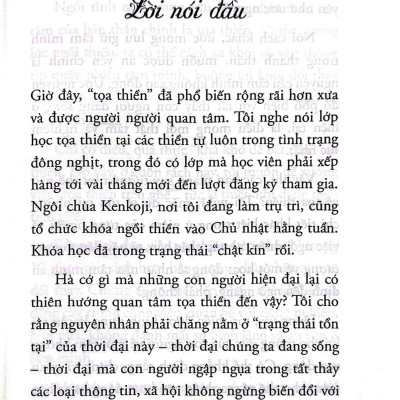 Toạ Thiền Trên Ghế - Để Tận Hưởng Cuộc Sống Thư Thái