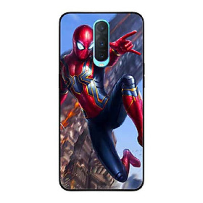 Ốp Lưng in cho Oppo R17 Pro Mẫu Người Nhện Nền Thành Phố - Hàng Chính Hãng