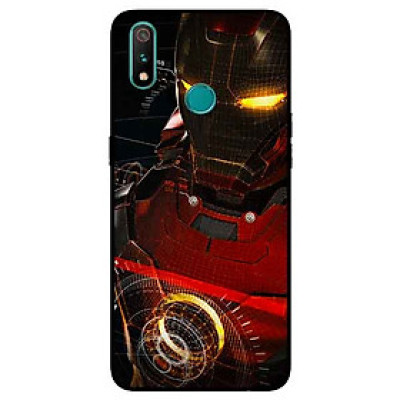 Ốp Lưng in cho Realme 3 Mẫu Người Sắt Mắt Vàng - Hàng Chính Hãng