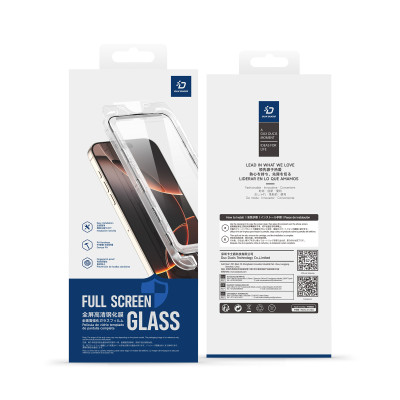 [Không Lẹm Viền] Miếng Dán Cường Lực Kèm Khung Tự Dán Dux Ducis cho iPhone 17 Pro Max / 17 Pro/ 17 Air/ 17, Roga Series_ Hàng chính hãng