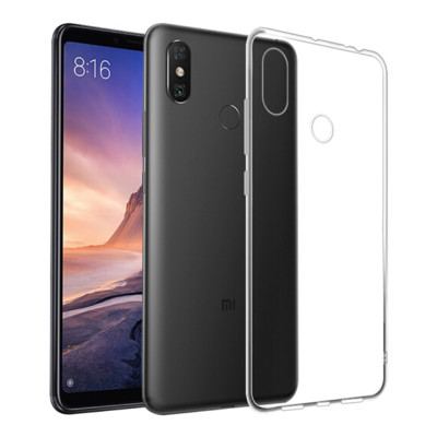 Ốp lưng dẻo cho Xiaomi Mi Max 3 hiệu Ultra Thin mỏng 0.6mm chống trầy - Hàng chính hãng 