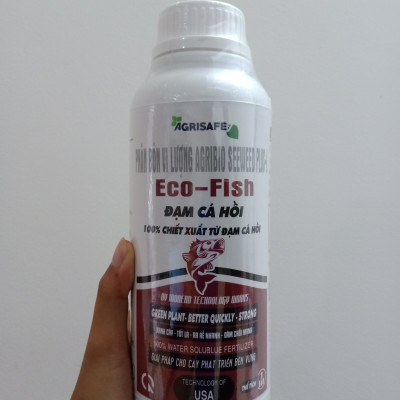 Ecofish Đạm cá thủy phân, chuyên dùng cho cây ăn trái phát triển bộ RỄ. Chai 1 Lít