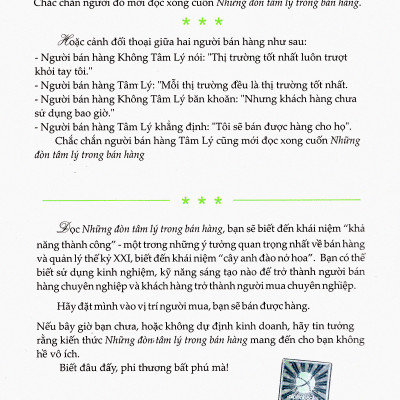 Những Đòn Tâm Lý Trong Bán Hàng (Quà Tặng Card đánh dấu sách đặc biệt)