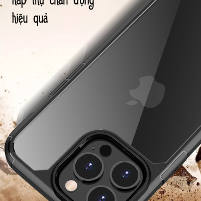 Ốp lưng chống sốc lưng trong phong cách mới dành cho iPhone 11 / 12 / 13 / 11 Pro / 12 Pro / 13 Pro / 11 Pro Max / 12 Pro Max / 13 Pro Max / 12 Mini / 13 Mini - Hàng chính hãng