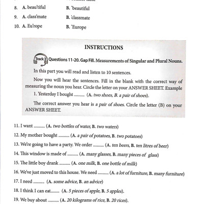 English Grammar - Ngữ Pháp Tiếng Anh 7 (Sách Bài Tập)