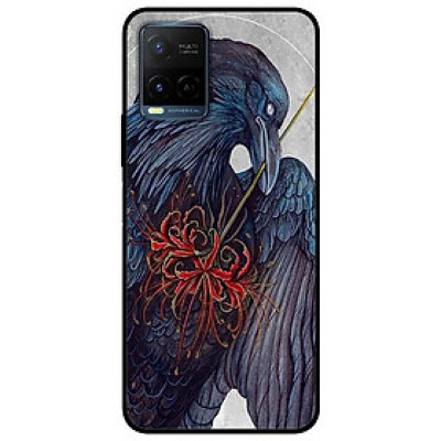 Ốp lưng dành cho Vivo Y21 - Vivo Y21s mẫu Chú Chim Cầm Hoa
