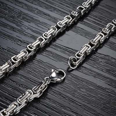 Vòng Cổ Dây chuyền nam titan thép không gỉ cao cấp đẹp sang trọng ziczac trangsucpt cỡ 5mm PTDCNA25