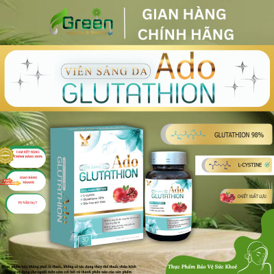COMBO Viên sáng da Ado Glutathion và Gel rửa mặt BABE Stop AKN Purifying Cleansing Gel (200ml)