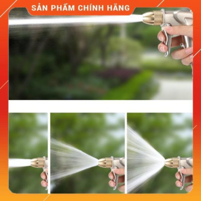 Bộ dây vòi xịt nước ️ ,tăng áp 3 lần,loại 3m,5m 206701-1 đầu đồng,cút nối nhựa vàng+ mở chai