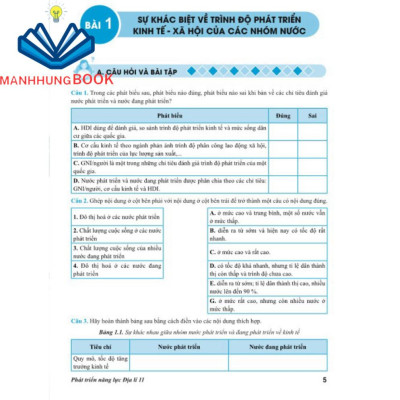 Sách - Phát Triển Năng Lực Địa Lí 11 - Biên soạn theo chương trình GDPT mới.