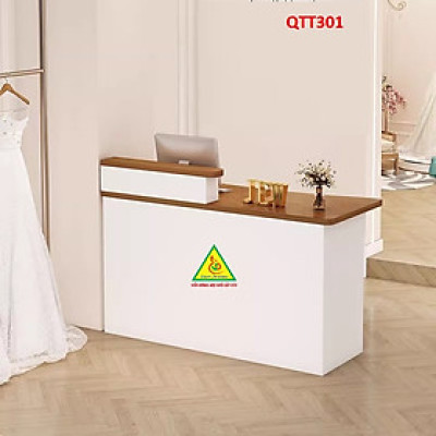 QUẦY TIẾP TÂN, QUẦY TÍNH TIỀN, QUẦY THU NGÂN QTT301 - NỘI THẤT LẮP RÁP VIỄN ĐÔNG ADV