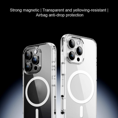 Ốp lưng trong suốt sạc từ tính dành cho iPhone 16 / 16 Plus / 16 Pro / 16 Pro Max - Hàng chính hãng