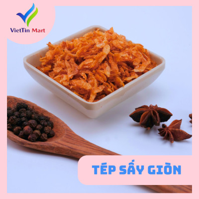 Tép sấy giòn (ruốc sấy giòn) tẩm gia vị Viettin Mart 500g