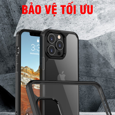 Ốp lưng chống sốc lưng trong phong cách mới dành cho iPhone 11 / 12 / 13 / 11 Pro / 12 Pro / 13 Pro / 11 Pro Max / 12 Pro Max / 13 Pro Max / 12 Mini / 13 Mini - Hàng chính hãng