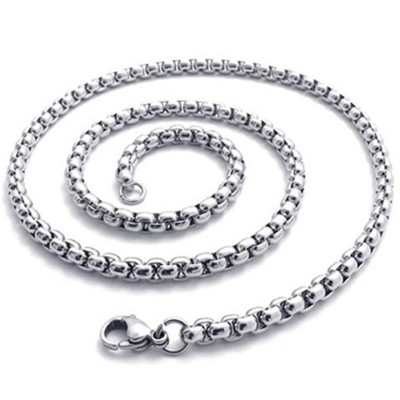 Dây chuyền dây xích nam titan cao cấp đẹp thép không gỉ bông dừa khít trangsucpt cỡ 4mm PTDCNA48