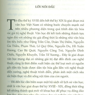 Văn Học Việt Nam Thế Kỷ XVIII - XIX Trong Bối Cảnh Văn Hoá Thời Lê Mạt - Nguyễn - Viện Hàn lâm Khoa học Xã hội Việt Nam - Viện Văn học; Vũ Thanh chủ biên