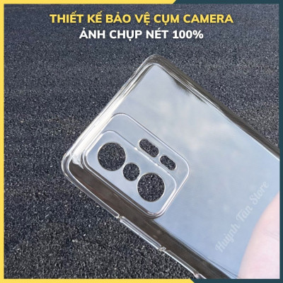 Ốp lưng trong suốt silicon GOR dành cho Xiaomi Mi 11T/11T pro bảo vệ camera dẻo siêu mỏng - Hàng nhập khẩu