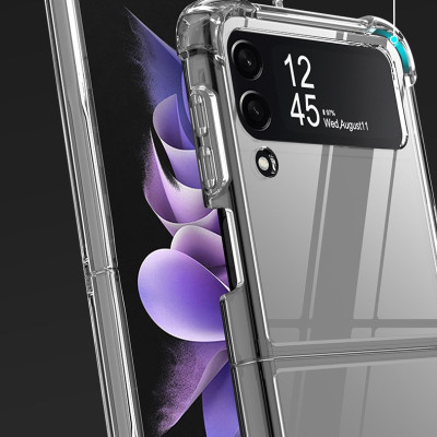 Ốp lưng Trong Suốt dành cho Samsung Galaxy Z Flip 4 Chống Sốc, Chống Ố Vàng - Hàng chính hãng