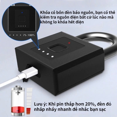 Ổ KhóIa Vân Tay Sai Đại Chống Trộm – Dùng Cho Cổng Cửa Nhà, Bền Bỉ Ngoài Trời, ĐÈN ỐP TRẦN