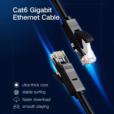 Ugreen UG20159NW102TK 1M màu Đen Cáp mạng LAN CAT6 UTP - HÀNG CHÍNH HÃNG