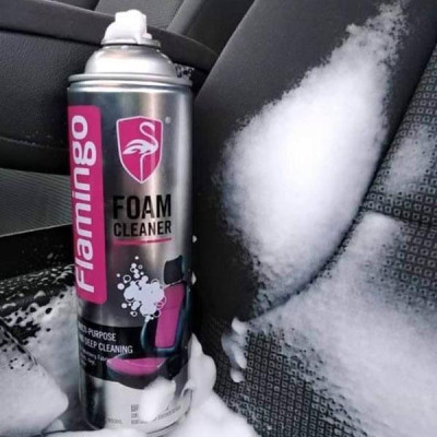Bình Xịt bọt tẩy đa năng Vệ Sinh Ghế Da Nội Thất ô tô Flamingo F002 650ml