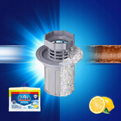 Dung dịch vệ sinh máy rửa bát FINISH hương chanh 250ml- ĐỨC CHÍNH HÃNG