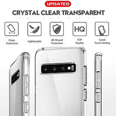 Ốp lưng chống sốc cho Samsung Galaxy S24 Ultra , S23 Ultra , S22 Ultra , S25 Ultra , Note 10 Plus hiệu Likgus Crashproof mặt lưng cường lực viền dẻo chống ố vàng - Hàng nhập Khẩu