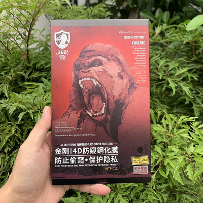 Kính Cường Lực Chống Nhìn Trộm KingKong Dành Cho iPhone - Full Hộp - Dán Full Màn - Hàng Chính Hãng