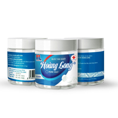 Muối Tinh Khiết Hoàng Long Viên (Lọ 50 viên x 4,5gr)