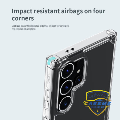 Ốp lưng cho Samsung S24 Ultra, Samsung S24 Plus, Samsung S24 hiệu Nillkin Nature TPU Pro bảo vệ camera, chống trơn, chống sốc cao cấp - Hàng chính hãng.