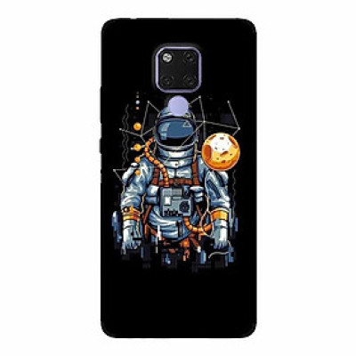 Ốp lưng in cho Huawei Mate 20 Phi Hành Gia Mặt Trăng