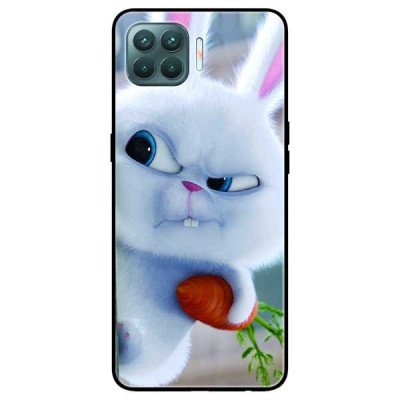 Ốp lưng dành cho Oppo A93 - F17 Pro mẫu Thỏ Trắng Nhăn Mặt