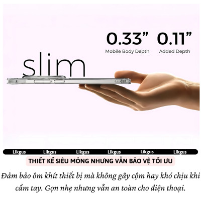 Ốp lưng trong suốt chống sốc cho Vivo X200 Pro / Vivo X200 Ultra hiệu Likgus Crystal - Viền TPU đệm khí chống sốc, Viền nhô cao – Bảo vệ camera & màn hình, Chống bám vân tay - Hàng nhập khẩu