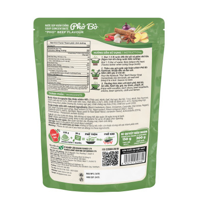 Nước Cốt Cô Đặc Vị Phở Bò KanKook Gói 210g Nấu/Trộn Ăn Liền Gia Vị Hoàn Chỉnh Chuẩn Vị Phở Sài Gòn