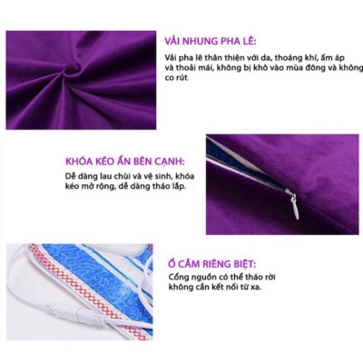 Thảm ngải cứu đông y Trung Hoa Hàng chính hãng kích thước 60*150cm sưởi ấm, hỗ trợ điều trị đau mỏi vai gáy xương khớp, Đệm sưởi điện ngải cứu đông y