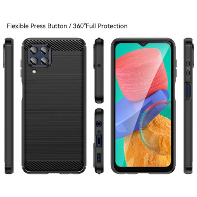 Ốp lưng chống sốc vân kim loại cho Samsung Galaxy M33 5G hiệu Likgus (chuẩn quân đội, chống va đập) - hàng nhập khẩu