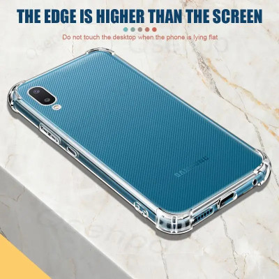 Ốp lưngdành cho Samsung Galaxy A02, A02s, A03, A03s, A03 Core, A04, A04E, dẻo trong chống sốc 4 góc cao cấp - Hàng chính hãng