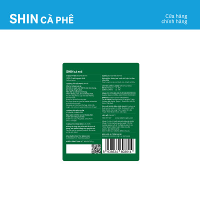 Cà phê Sơn La Blend - SHIN Cà Phê - Túi Nhúng - Hộp 10 gói
