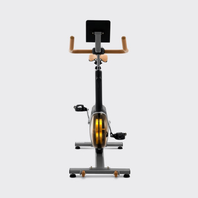 Xe đạp tập KINGSPORT Creative E-03 Black thiết kế thời trang sang trọng, bánh đà kép 7kg với 32 cấp độ kháng lực, cân nặng phù hợp từ dưới 85-90kg