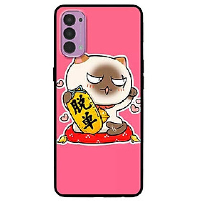 Ốp lưng dành cho Oppo Reno 4 mẫu Mèo May Mắn 8
