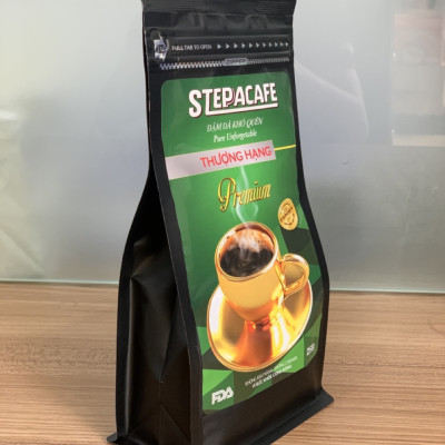 STEPPACAFE-Cà Phê Rang Xay PREMIUM 70% Arabica + 30% Culi (Túi 250g)