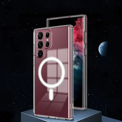 Ốp lưng trong suốt viền màu cho Samsung Galaxy S23 Ultra hiệu Likgus Simple But Unique (chống sốc, bảo vệ toàn diện) - Hàng nhập khẩu
