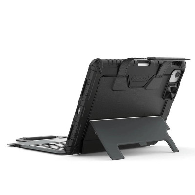Bao da kèm Bàn Phím cho iPad Pro 11 M4 2024, iPad Pro 13 inch M4 2024, iPad Air 6 M2 11inch / Air4 / Air5 / Pro 11 inch M1-M2 hiệu Nillkin Carry Go Có Đèn Nền Tay Cầm Từ Tính Di Động/ Đèn nền 7 Màu/ Độ Sáng 4 Mức - Hàng chính hãng