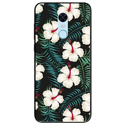 Ốp lưng in cho Xiaomi Redmi 5 Mẫu Hoa Trắng