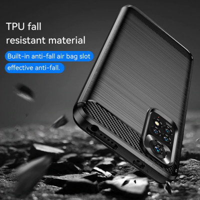 Ốp lưng chống sốc Vân Sợi Carbon cho Xiaomi Redmi Note 11/ Note 11s - Hàng nhập khẩu