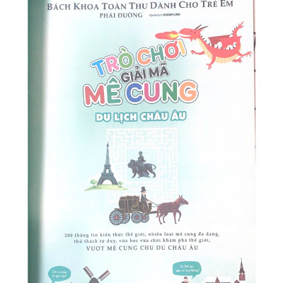 Trò Chơi Giải Mã Mê Cung - Du Lịch Châu Âu (Tác Giả : Phái Đường) - Vanlangbooks