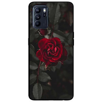 Ốp lưng dành cho Oppo Reno 6 - Reno 6 Z mẫu Hoa Hồng Đỏ