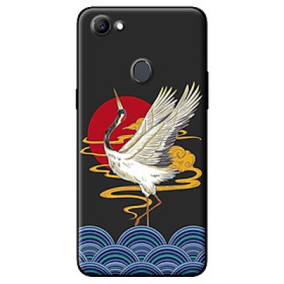 Ốp in cho Oppo F5 Youth Hạc Bay Nền Đen - Hàng chính hãng